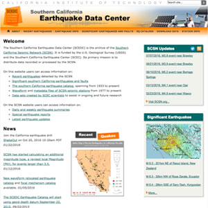 Southern California Earthquake Data Center